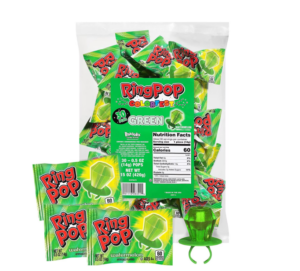Ring Pop All Green Watermelon Lollipop Candy 30ct